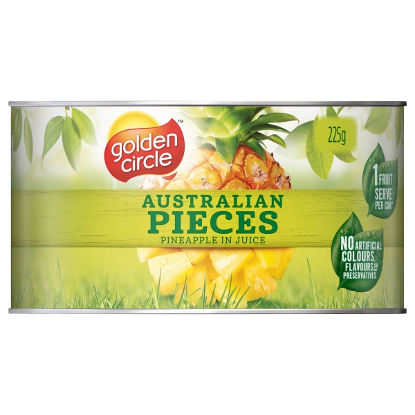 Golden Circle Pineapple Pieces In Natural Juice 225g