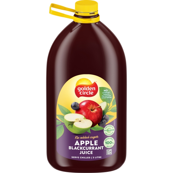 Golden Circle Apple Blackcurrant Juice 3lt