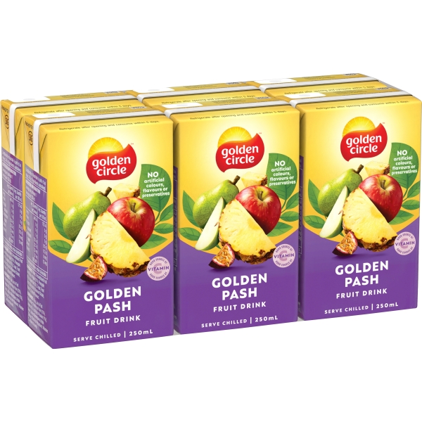 Golden Circle Golden Pash Fruit Drink 6 x 250ml