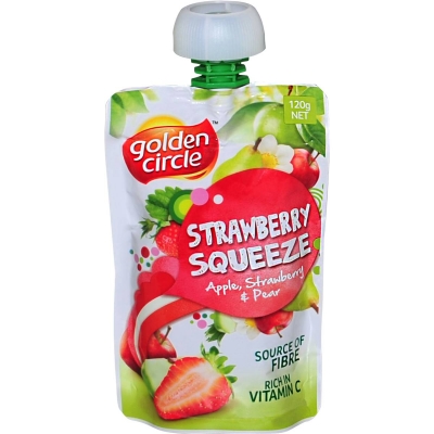 Golden Circle Pouch Strawberry Squeeze 120g