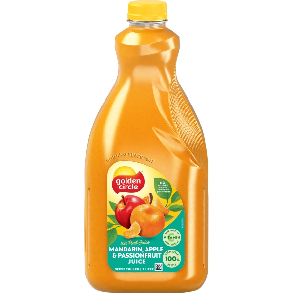 Golden Circle Mandarin, Apple & Passionfruit Juice 2lt