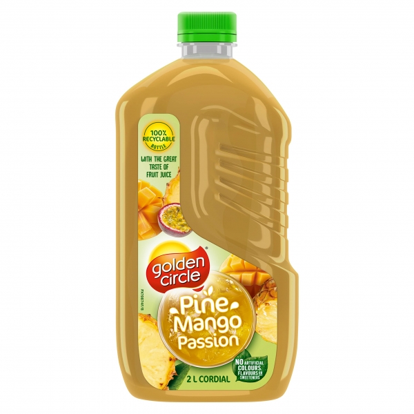 Golden Circle Cordial Pine Mango Passion 2lt