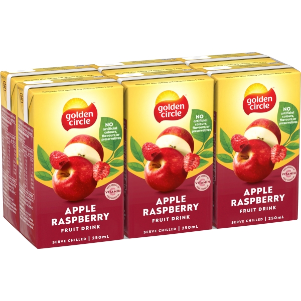 Golden Circle Apple & Raspberry Fruit Drink 6 x 250ml | Adelaide's ...