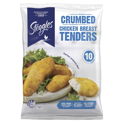 Steggles Chicken Tenders Crumbed 1kg