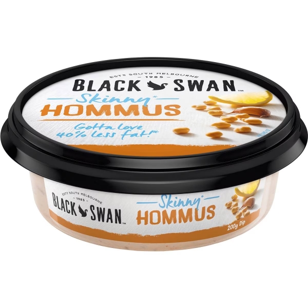 Black Swan Reduced Fat Hommus Dip 200g