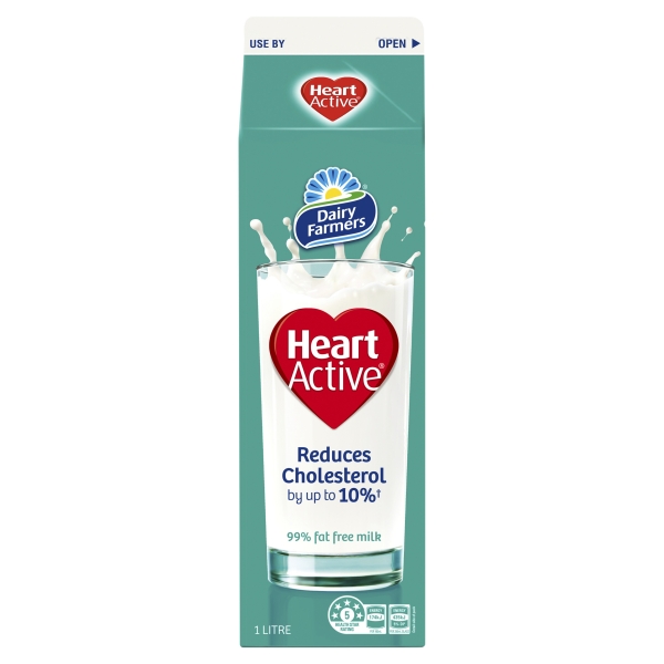 Dairy Farmers Heart Active Milk 1lt