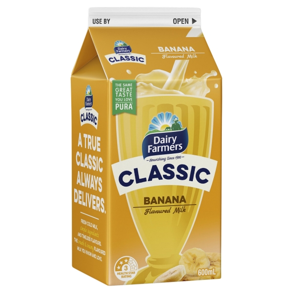 Dairy Farmers Classic Banana 600ml