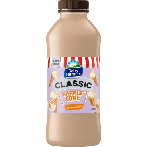 Dairy Farmers Classic Milk Waffle Cone 500mL