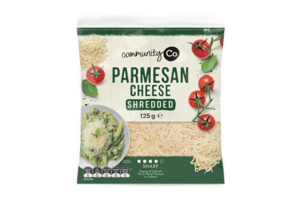 Community Co Cheese Parmesan Shredded 125g