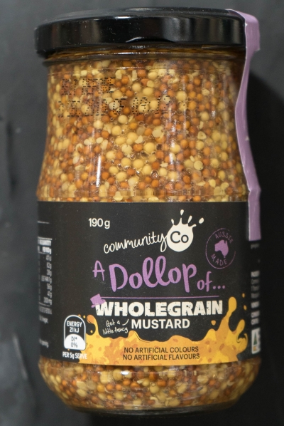 Community Co Mustard Wholegrain 190g