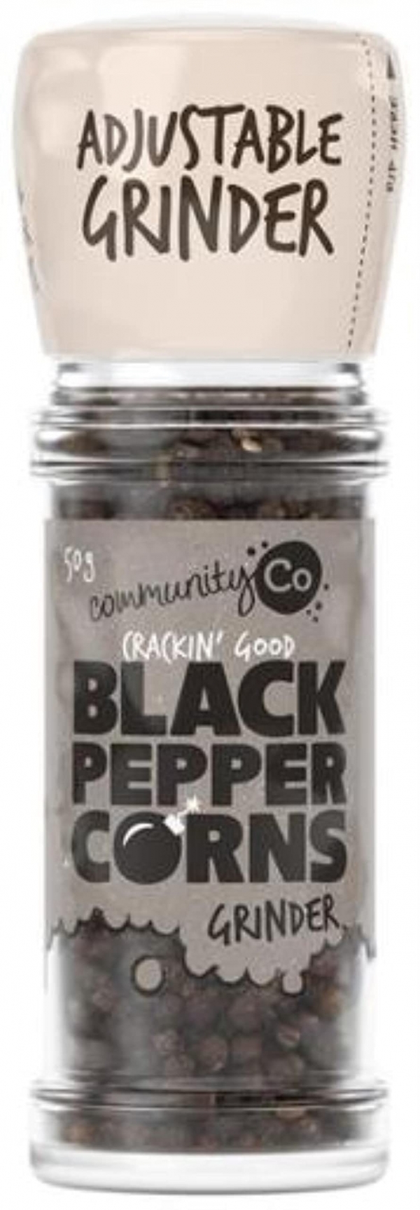 Community Co Peppercorn Grinder Black 50g