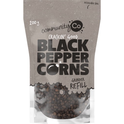 Community Co Peppercorns Black Refill 200g