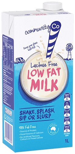 Community Co Low Fat Milk Lactose Free 1lt