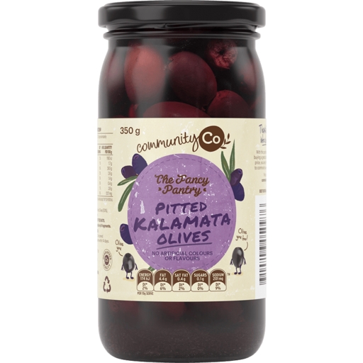 Community Co Olives Pitted Kalamata 350g