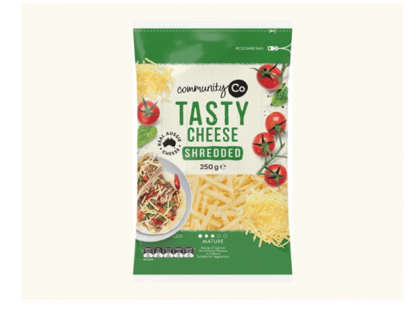 Community Co Cheese Tasty Shredded 250g