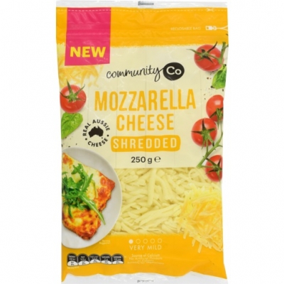 Community Co Cheese Mozzarella Shredded 250g