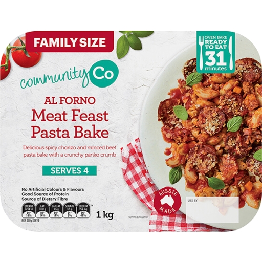 Community Co Pasta Bake Meat Fest 1kg