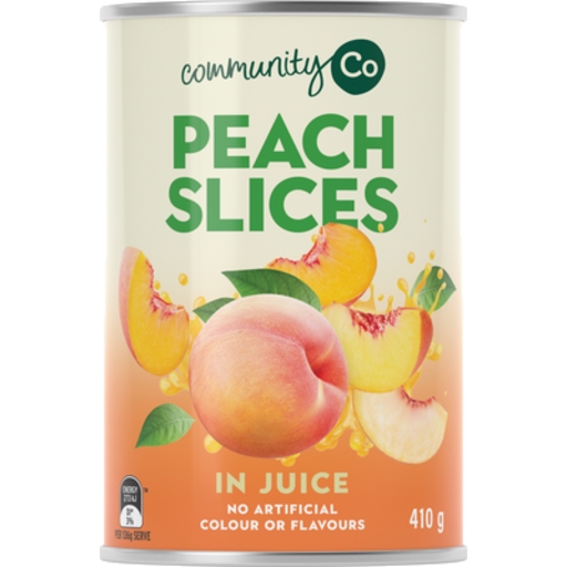 Community Co Peach Slices In Juice 410g