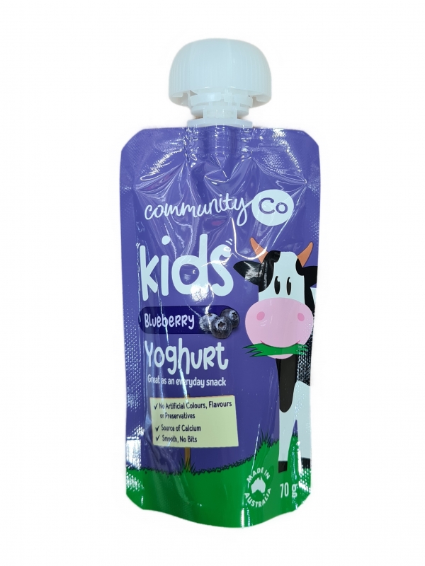 Community Co Kids Yoghurt Pouch Blueberry 70g