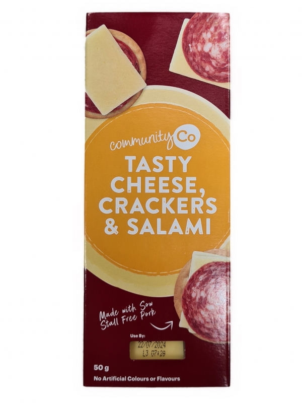 Community Co Tasty Cheese, Crackers & Salami 50g