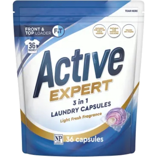 Active Expert Laundry Capsules Regular 36 Pack