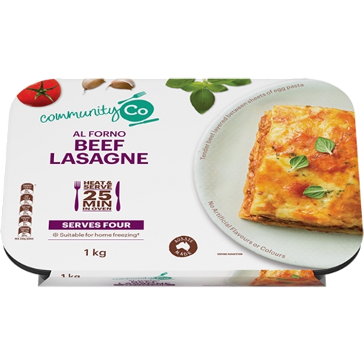 Community Co Beef Lasagne 1kg