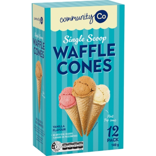 Community Co Waffle Cones 12 Pack