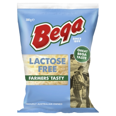 Bega Tasty Lactose Free Grated Cheese 300g