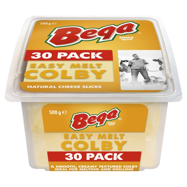 Bega Cheese Colby Slices 500g