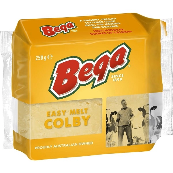 Bega Cheese Colby Easy Melt Block 250g