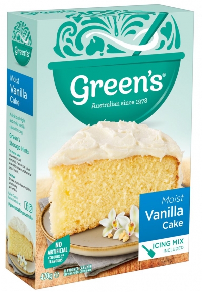 Green's Cake Mix Vanilla 470g