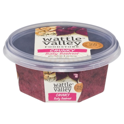 Wattle Valley Chunky Baby Beetroot Dip With Cashews & Parmesan 150g