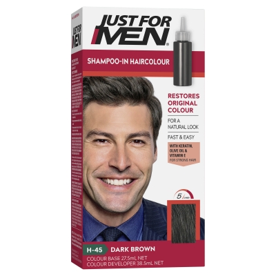 Just For Men Shampoo In Haircolour Natural Dark Brown 60ml