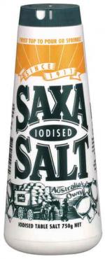 Saxa Iodised Salt 750g