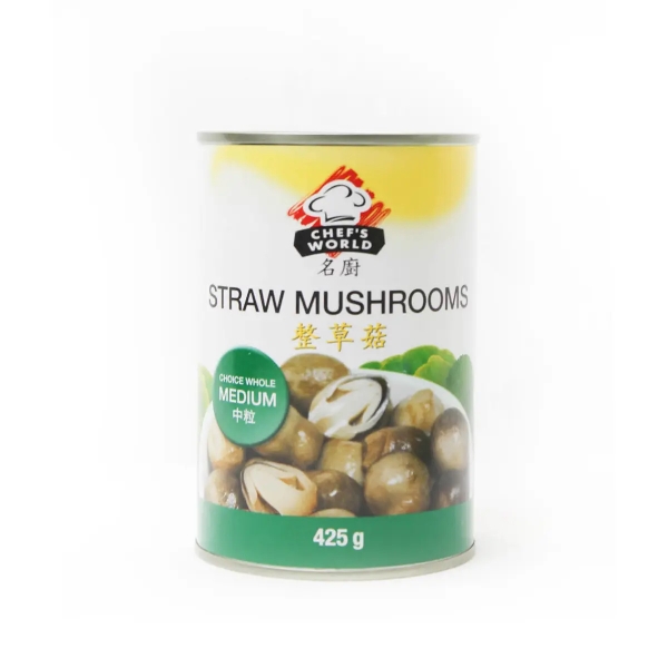 Chefs World Straw Mushrooms Medium 425g