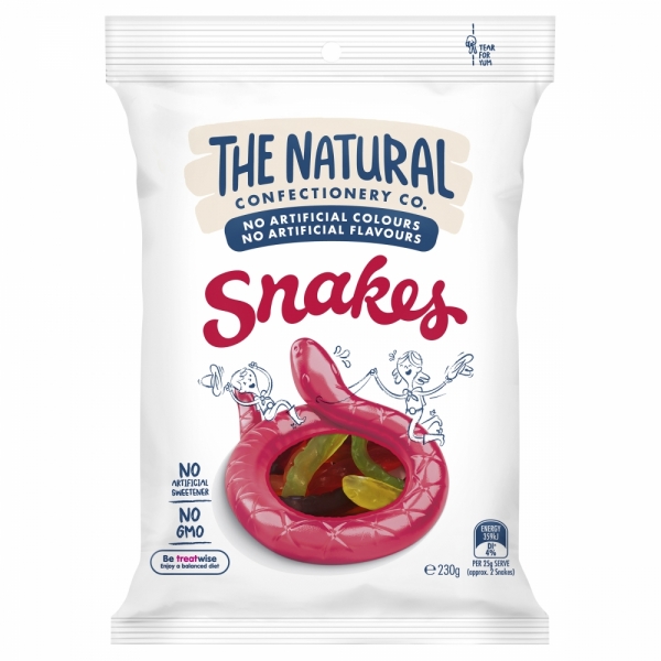 The Natural Confectionery Co Snakes 230g