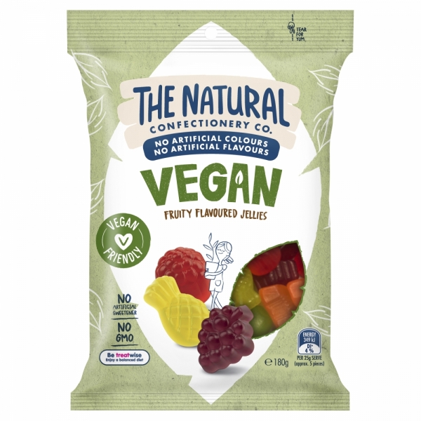 The Natural Confectionery Co Vegan Fruit Mix 180g