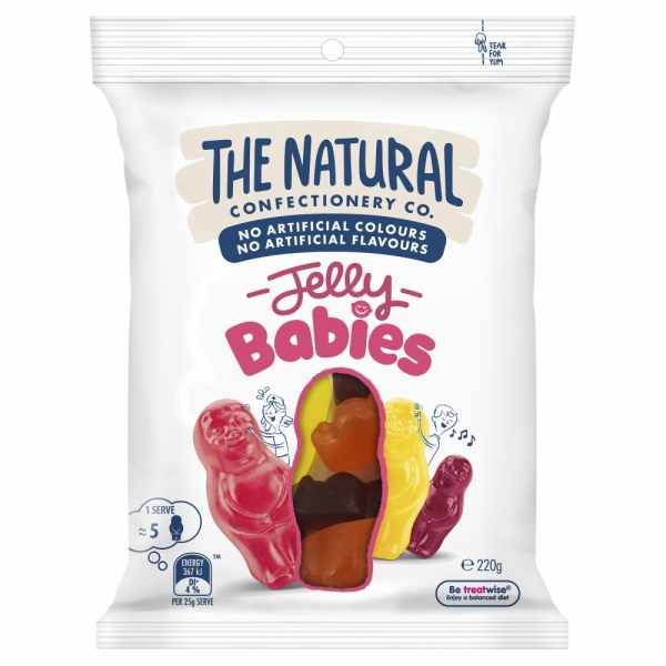 The Natural Confectionery Co Jelly Babies 220g