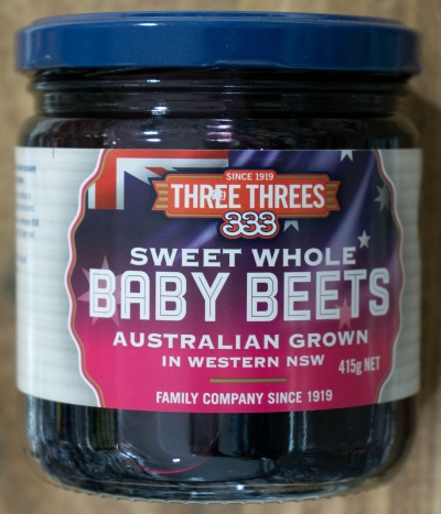 Three Threes Australian Whole Baby Beets 415g