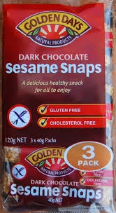 Golden Days Sesame Snap Double Chocolate 3 x 40g