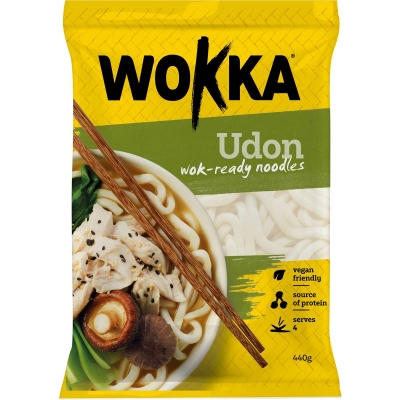 Wokka Udon Wok Ready Noodles 440g