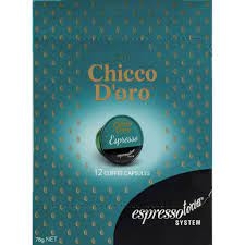 Chicco D'oro Espresso Capsules 12 Pack 78g (Espressotoria)