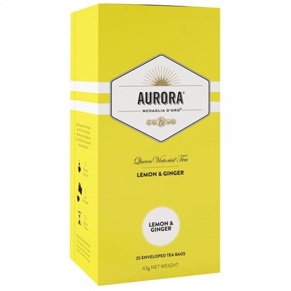 Aurora Lemon Ginger Teabags 25 Pack