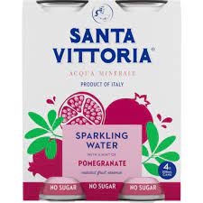 Santa Vittoria Sparkling Mineral Water Pomegranate 4 x 330ml