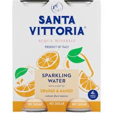 Santa Vittoria Sparkling Mineral Water Mango 4 x 330ml