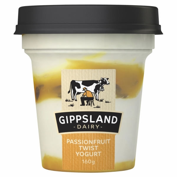 Gippsland Dairy Yoghurt Passionfruit Twist 160g