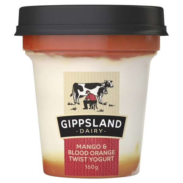 Gippsland Dairy Yoghurt Mango & Blood Orange Twist 160g