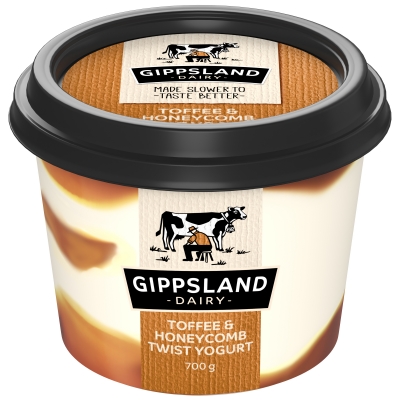 Gippsland Dairy Yoghurt Toffee & Honeycomb Twist 700g