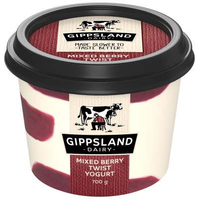 Gippsland Dairy Yoghurt Mixed Berry Twist 700g