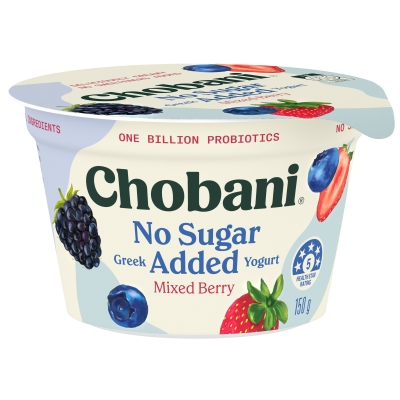 Chobani Greek Yogurt Mixed Berry No Sugar Added 150g